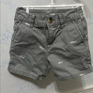 Janie and Jack boy shark shorts 6-12 months